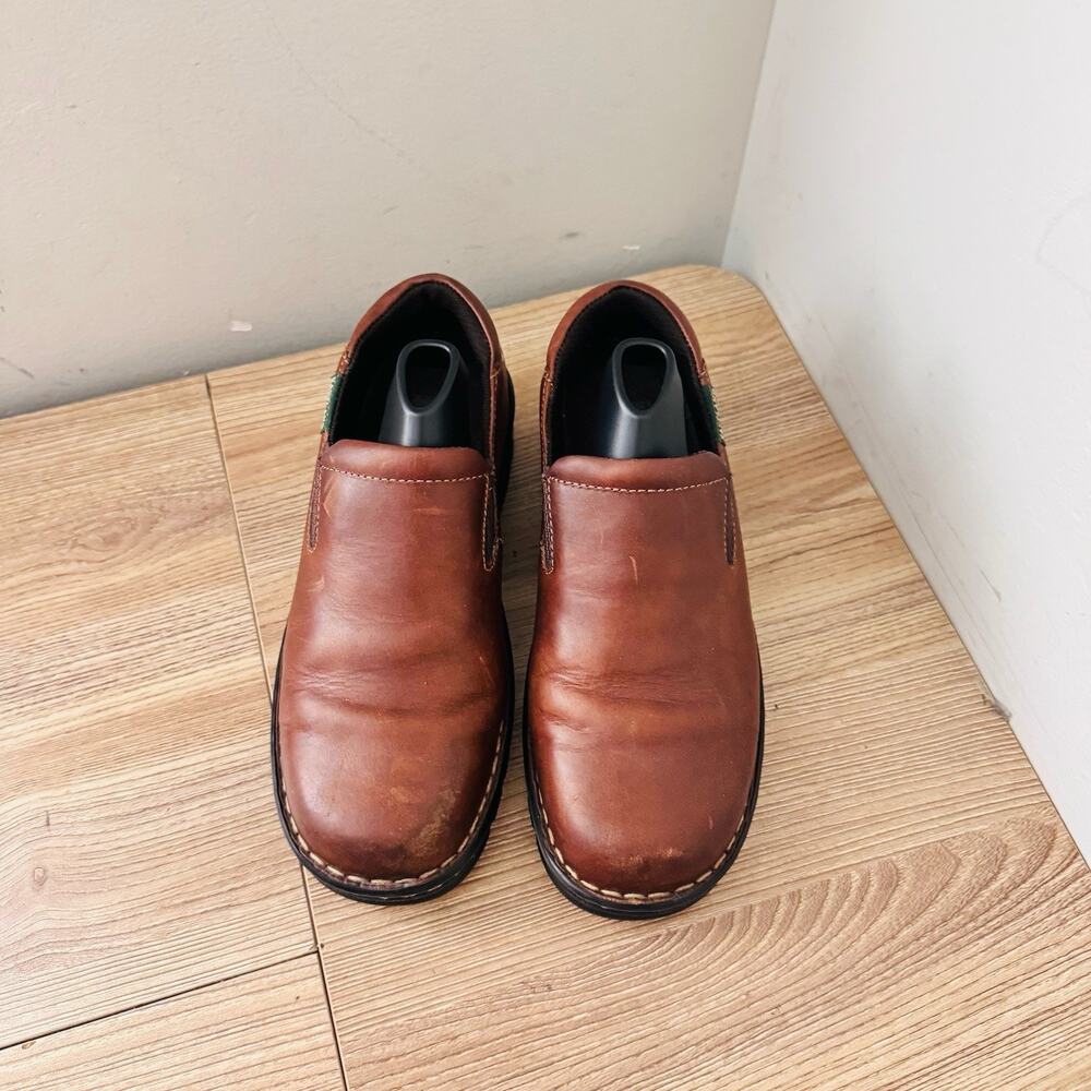 Eastland Newport Tan Leather Women’s Slip On Shoes Size 7 Wide - Picture 4 of 11